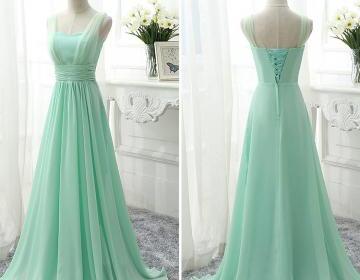 Sweetheart Bridesmaid Dress With Belt, Modern Chiffon Bridesmaid Gowns ...